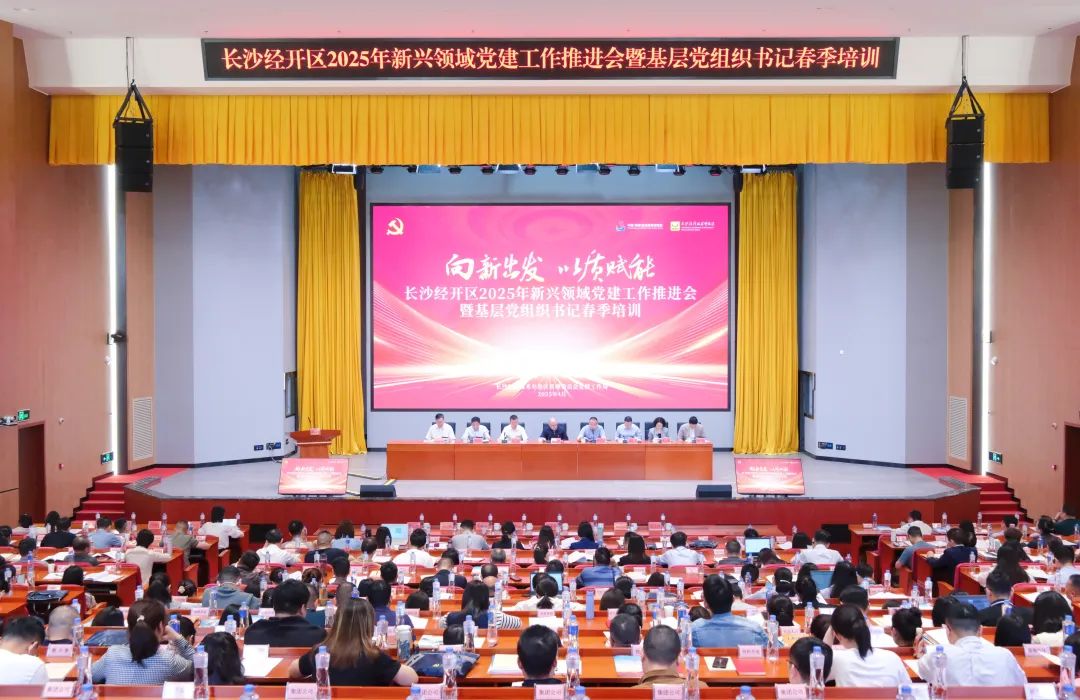 长沙经开区举办2025年新兴领域党建工作推进会暨基层党组织书记春季培训