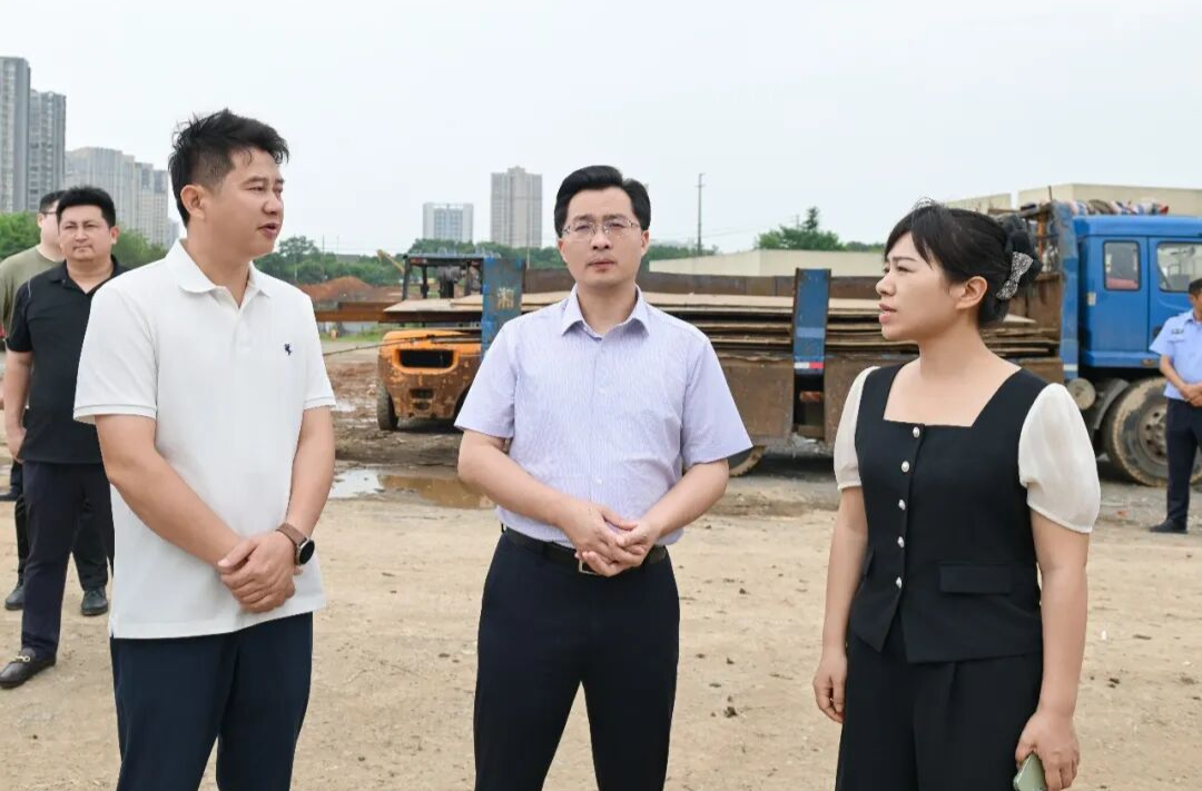 蒋红波现场督导园区生态环境问题